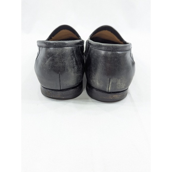 Santoni Black Leather Loafer Mens Size 8 D Italy Made Casual Shoes 441348 - Picture 9 of 9